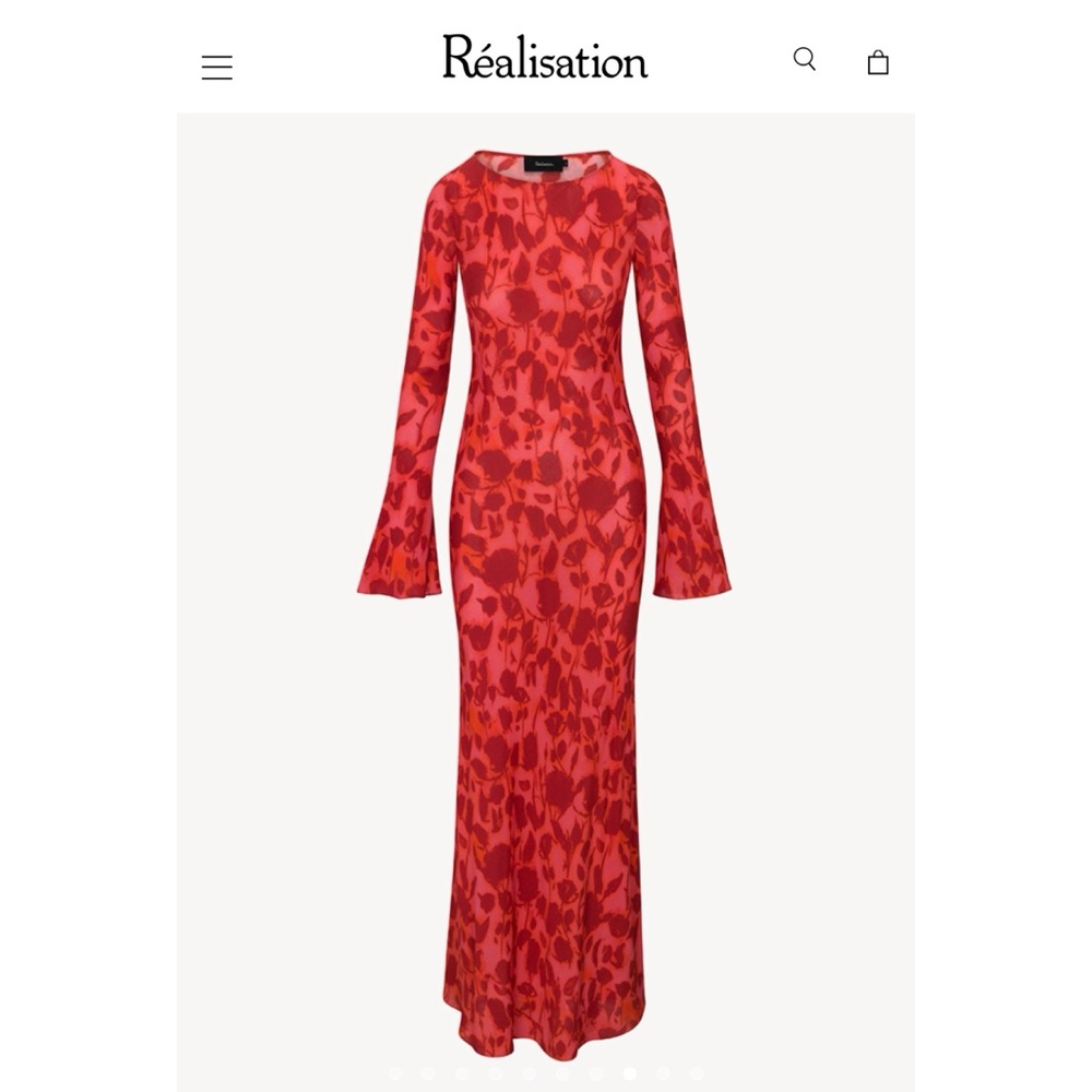 Realisation Par Red Floral Women's Dress NWT neverworn